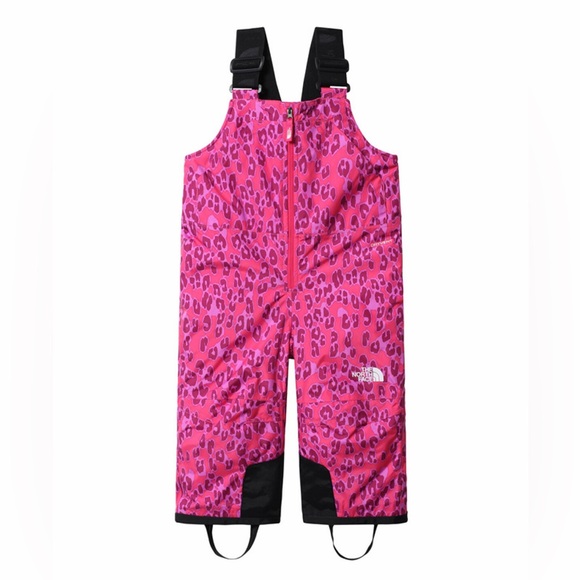 The North Face Other - The North Face Toddlers’ Snowquest Pink Leopard Insulated Snow Bibs—4T